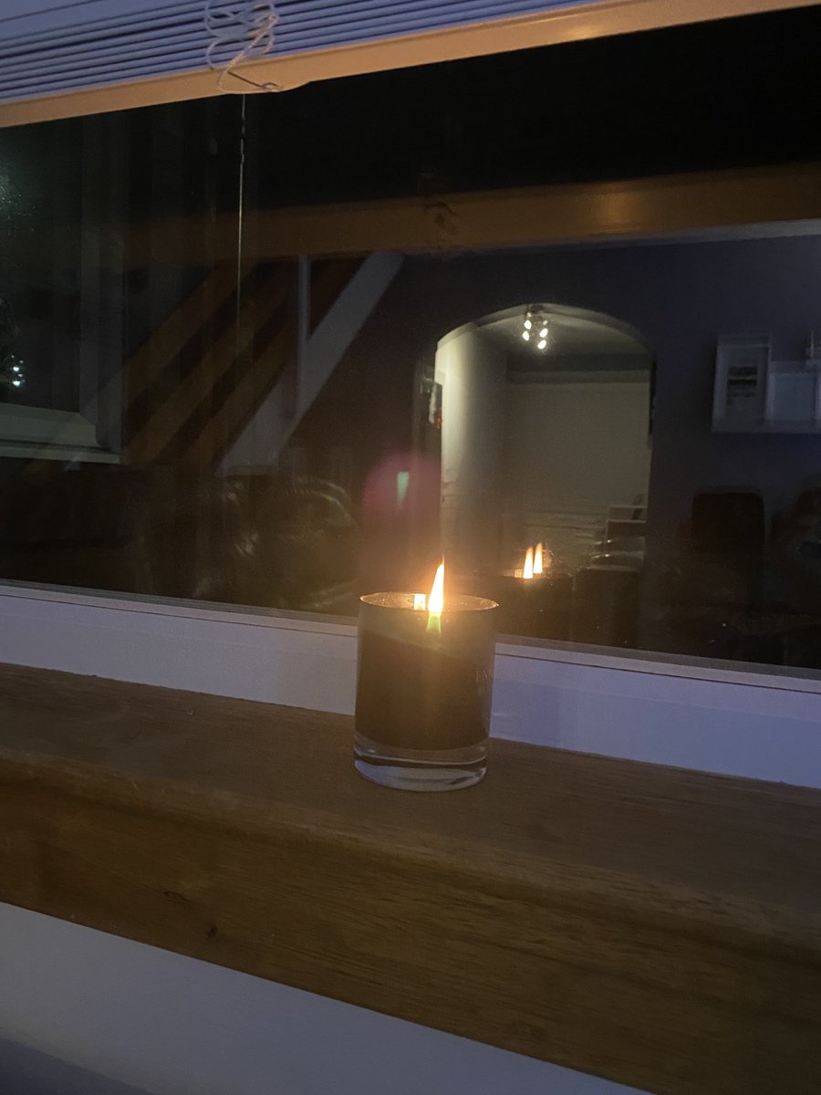 I have lit this candle to remember those who were murdered for who they were. To stand against prejudice today #HolocaustMemorialDay #LightTheDarkness #AyrshireInterfaithGroup
