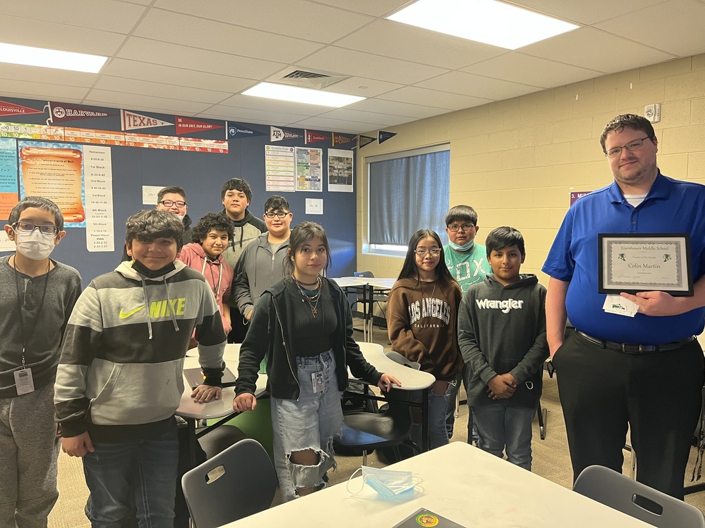 Our January Educator of the Month, Mr. Colin Martin, is always willing to serve &amp; help others.  He  shares lesson plans, subs for other teachers, works lunch duty, and helps students in after-school tutoring.  Thank you Mr. Martin for all you do for our Warrior students.