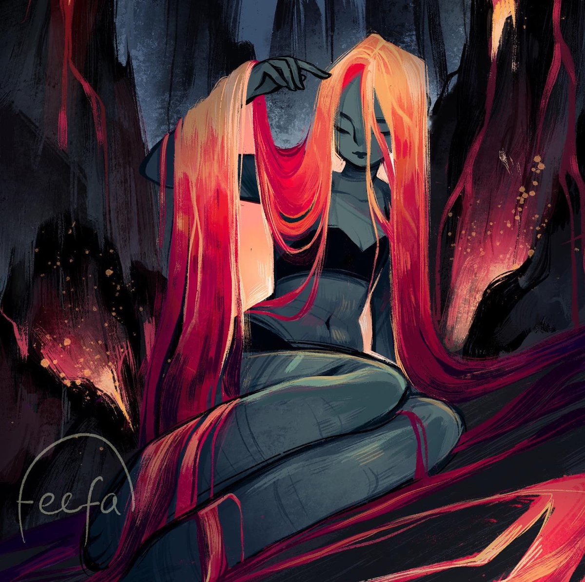 feefal_'s tweet photo. Sea &amp; Lava🌀 https://t.co/gTe1SFFXhB