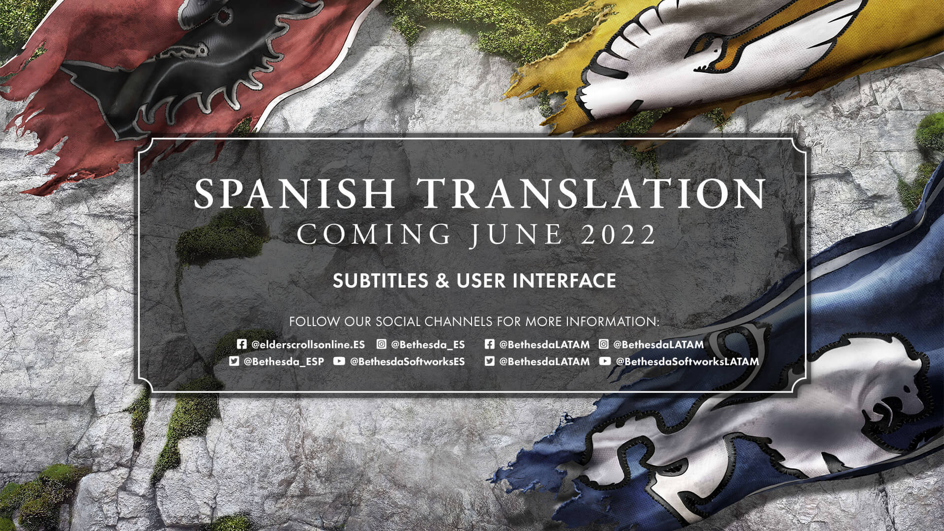 The Elder Scrolls Online on X: Spanish translations for ESO will be coming  in June 2022, timed to the release of the new Chapter, and the Spanish  forums are now LIVE, so