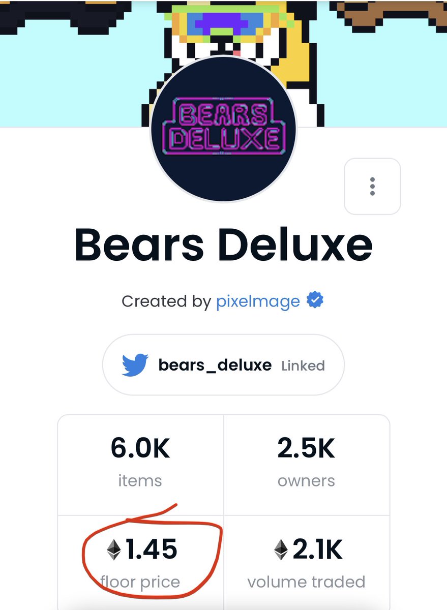 mr305eth's tweet photo. 28 bears till 2 eth floor again. Super thin floor right now. Get it while you can. @bears_deluxe #bearsdeluxe #bearsfollowbears #alphaden #NFTCommunity π»π€π½ https://t.co/zRoPdvqhYS