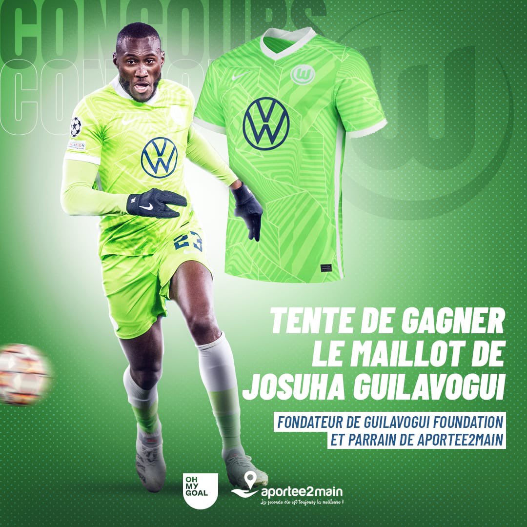 aportee2main's tweet photo. 🚨Tentez de gagner le maillot du @VfL_Wolfsburg de notre parrain @JossGuilavogui en participant au jeu concours Instagram de @ohmygoal_fr 🚨

https://t.co/G8VTXKgjnL https://t.co/IqKU4AZZK9