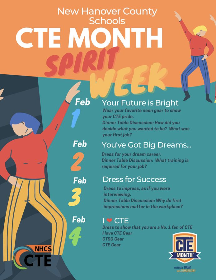 Mrs_Lewis_'s tweet photo. #CTEMonth starts next week #NHCSCTE @nhcscte https://t.co/kf4k5YNEqP