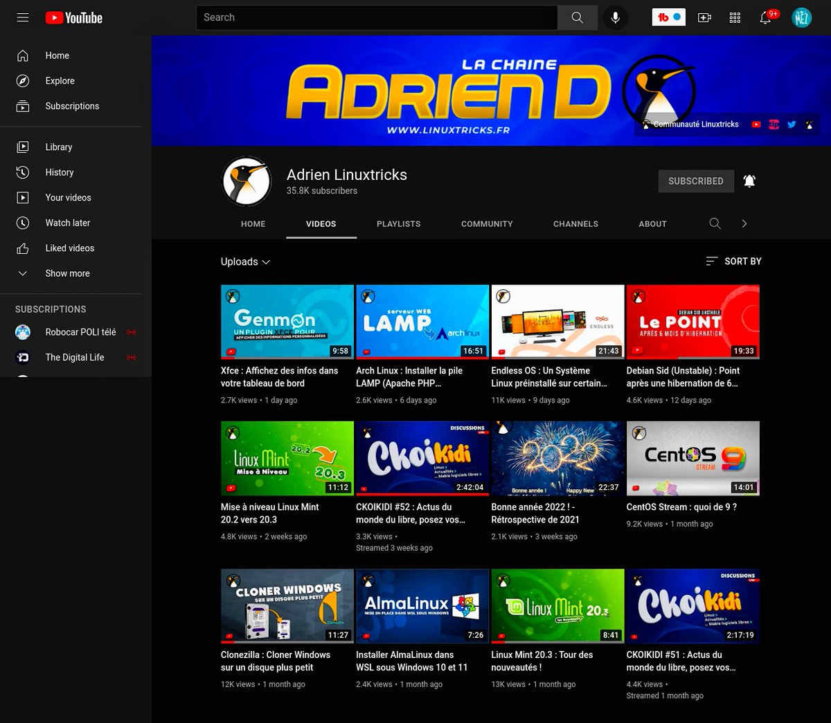 TheUncleMez's tweet image. Je n'oublis pas la chaîne #linuxtricks de @_adriend_ qui est une vraie école, une vraie mine d'or
Just go watch...
youtube.com/c/AdrienLinuxt…