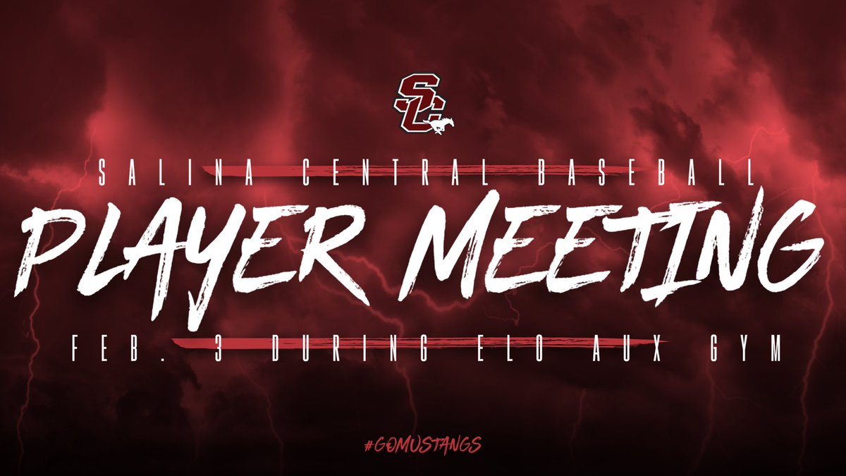 🚨Player Meeting🚨

📆 Thursday, Feb. 3
⏰ 2:00 (ELO)
📍 Auxiliary Gym

If you are interested in trying out for baseball this spring, you need to attend this meeting.