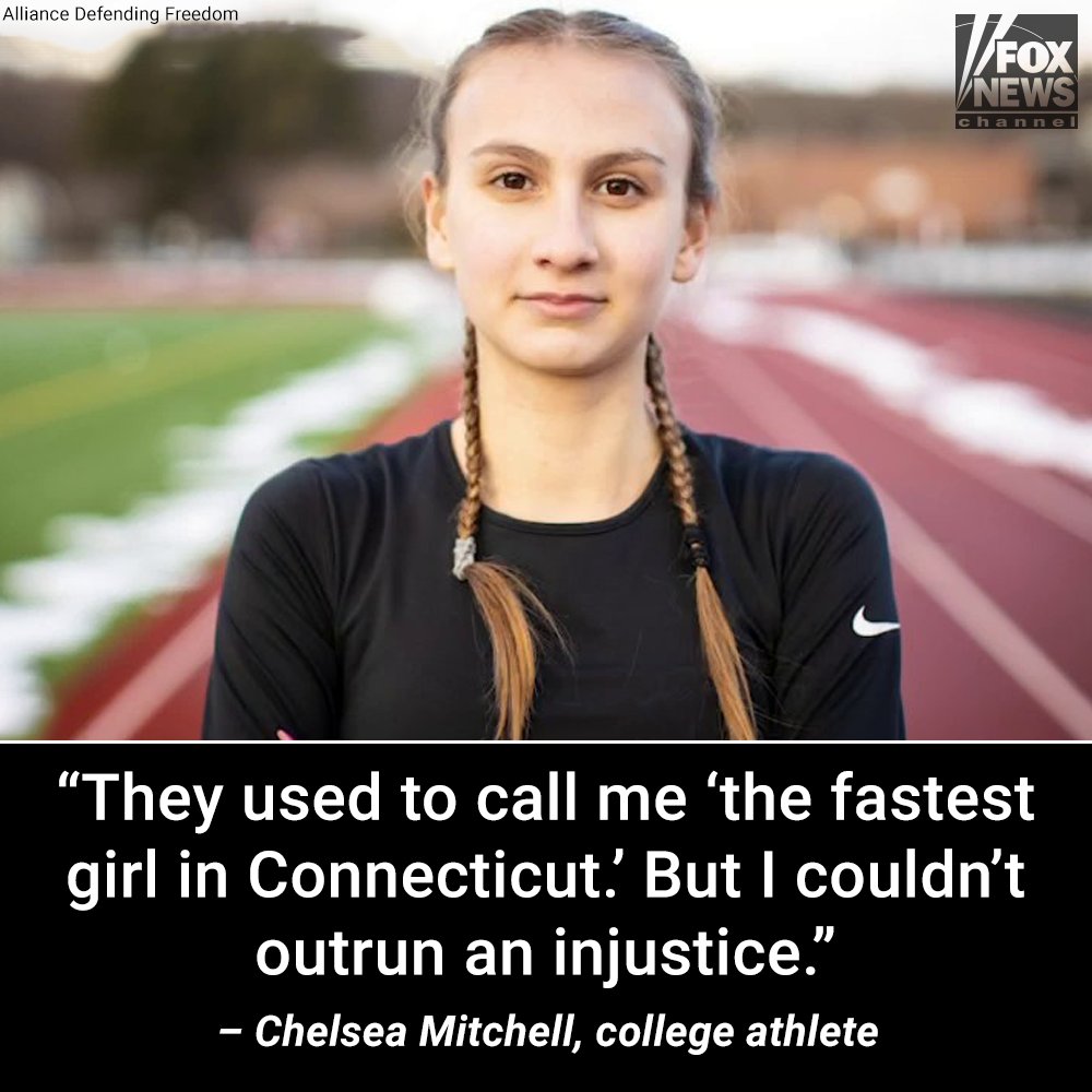 FoxNews's tweet image. LOSING GROUND: Track star Chelsea Mitchell speaks out against NCAA, other groups 'turning a blind eye' to injustice as biological males rob female athletes of championship titles. fxn.ws/3KRs0Bu