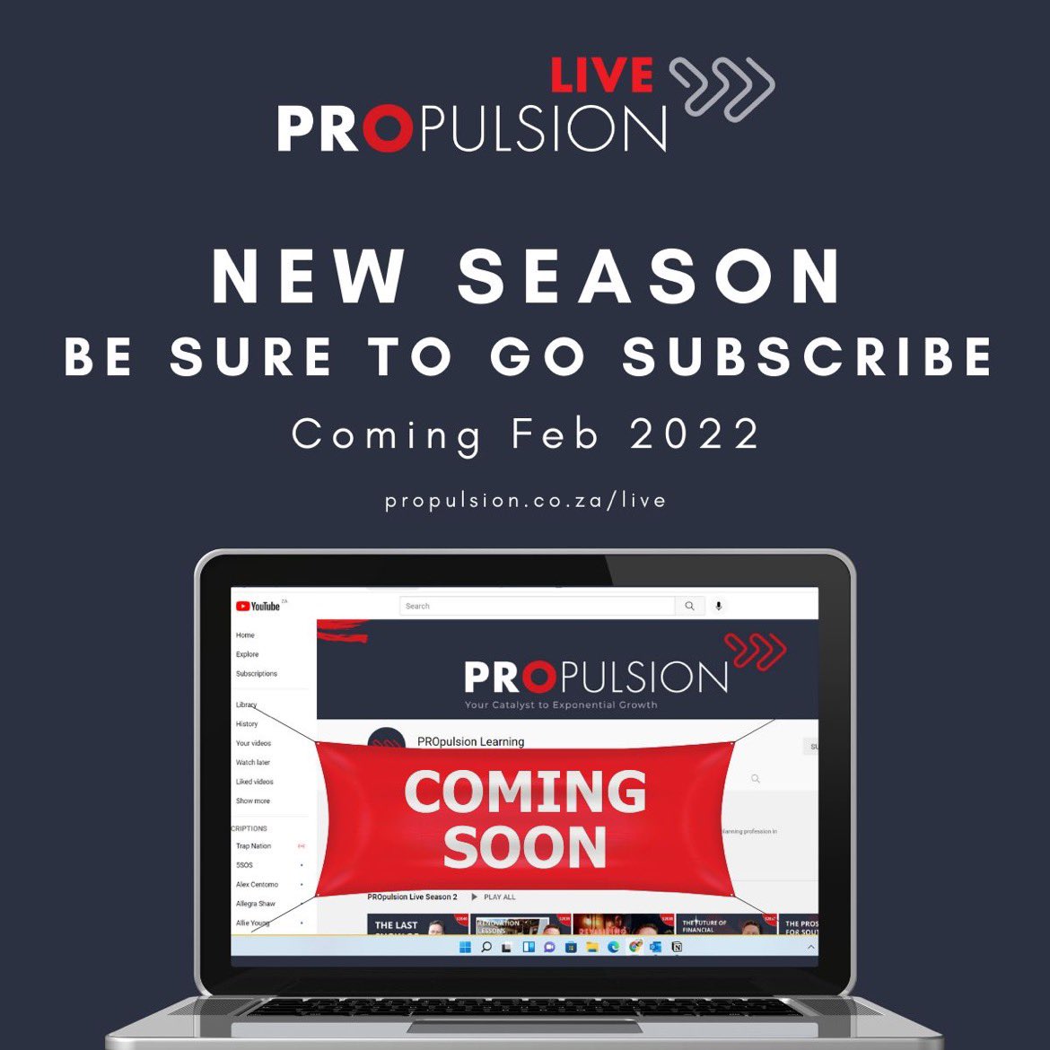 PROpulsionLive's tweet image. Exciting new season ahead!

👉 propulsion.co.za/live