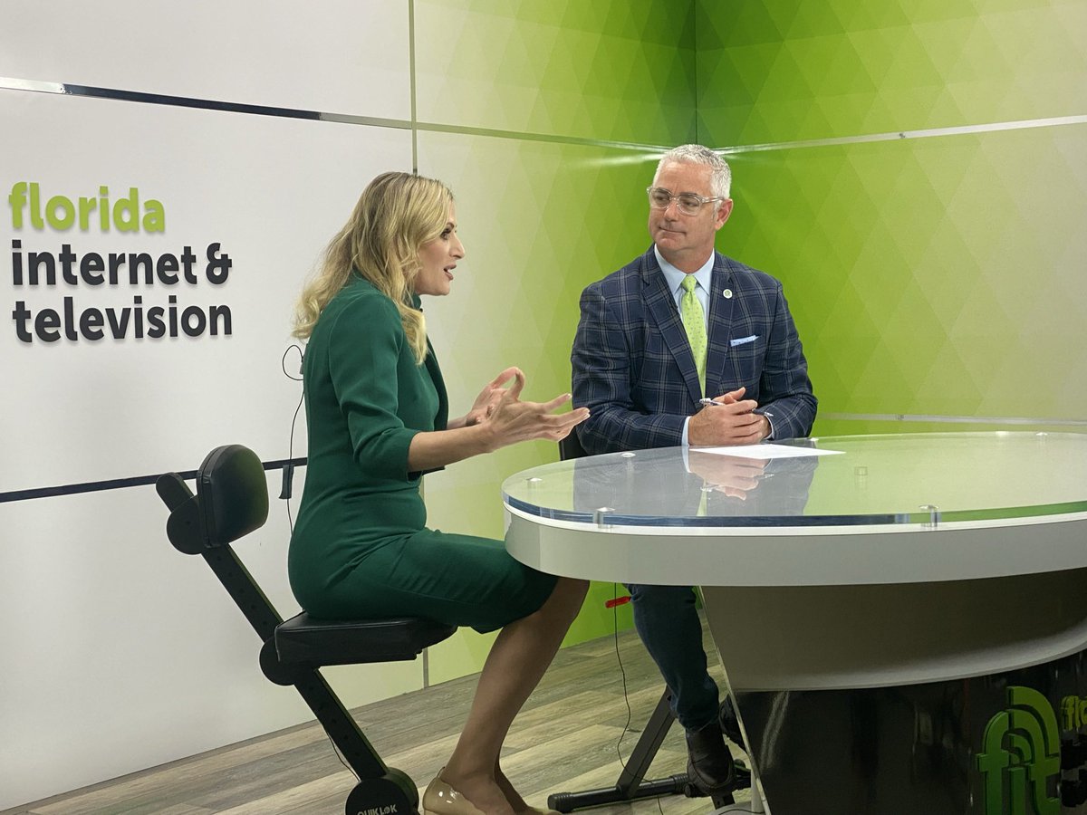 Thank you Secretary Lee for coming by the #FIT studio today to let Floridians know all you are doing to protect elections, improve cyber security &amp; preserve Florida’s artifacts &amp; history! <a href="/FLSecofState/">Florida Department of State</a>
