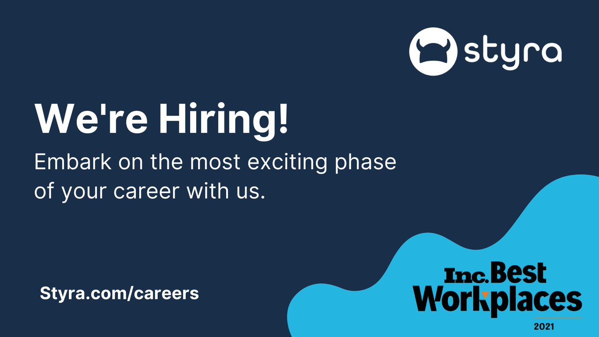 styrainc's tweet photo. Interested 🤔 in making a career change in the new year? We are hiring! Check out our current openings if you're interested in joining a fast-growing, #remotefirst startup! #hiring #product #engineering #opensource #cloudnative #OPA https://t.co/XnPCDrqBcF https://t.co/LxLZ62DIEr