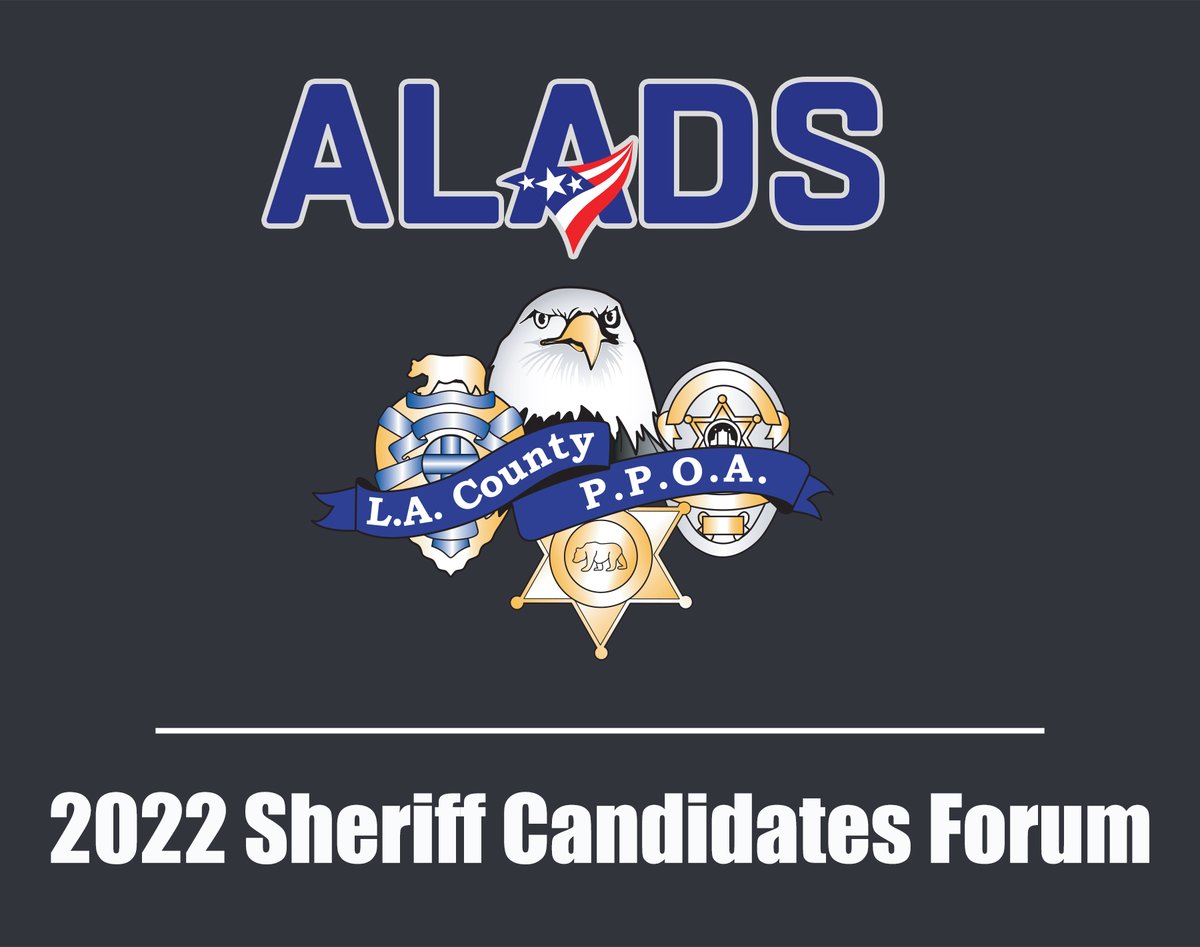 aladsonline's tweet photo. If you missed yesterday's Sheriff Candidates Forum, you can still watch it. Go to the ALADS website https://t.co/ZwK8MrcFHy and click the Sheriff Candidates Forum slider to watch the event.
#ALADS #PPOA #lacountysheriff #watchnow #candidateforum #sheriffelection #LosAngeles https://t.co/nxWH6bppYD