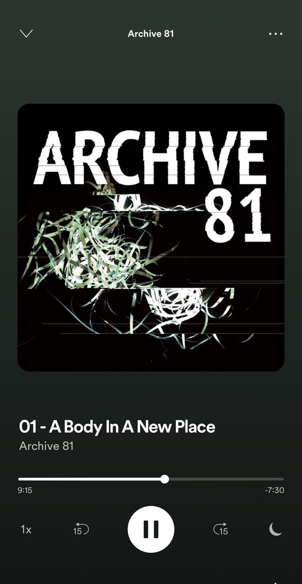 AlexVsPop's tweet photo. Listening to the Archive 81 podcast because Season 1 on Netflix left me on a fat cliffhanger and I need answers 😐 https://t.co/FuMYabAJNp