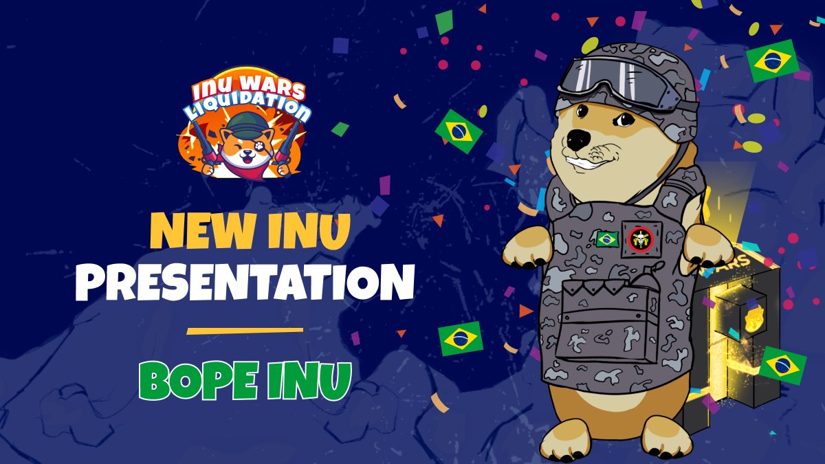 InuWars's tweet photo. NEW INU? 😯🦾  @FenixYT @Malakatv1 @CanalDoSaullo 

👋 To Welcome our new Brazilian community, we are announcing a new BOPE INU 🇧🇷

🔫  EPIC &amp; SUPER RARE 🤴  You will have a chance to get one of them from Obsidian Liquboxes 🎁

#IWR #INUWARS #NFT #P2E #CRYPTO #UNITY #BSCGEM https://t.co/o3eflFdokf