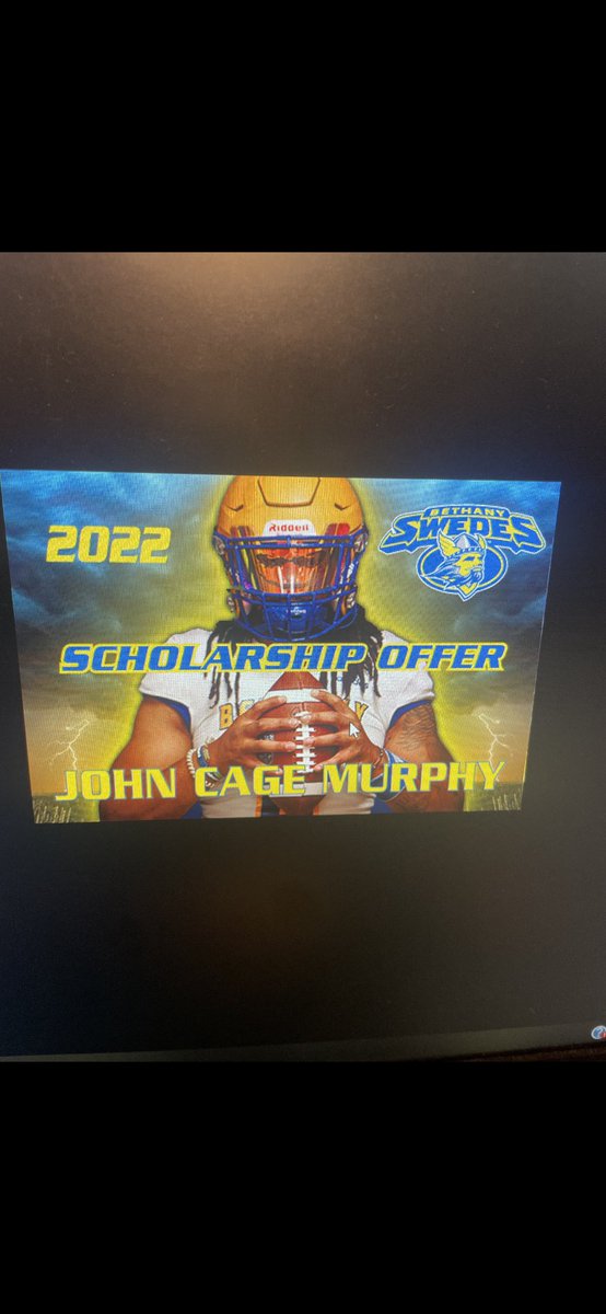 johncagemurphy's tweet photo. Thank you @SwedesFB for my first offer! @CoachFossett @Coach_Strick_ https://t.co/nnj57Fwmu1