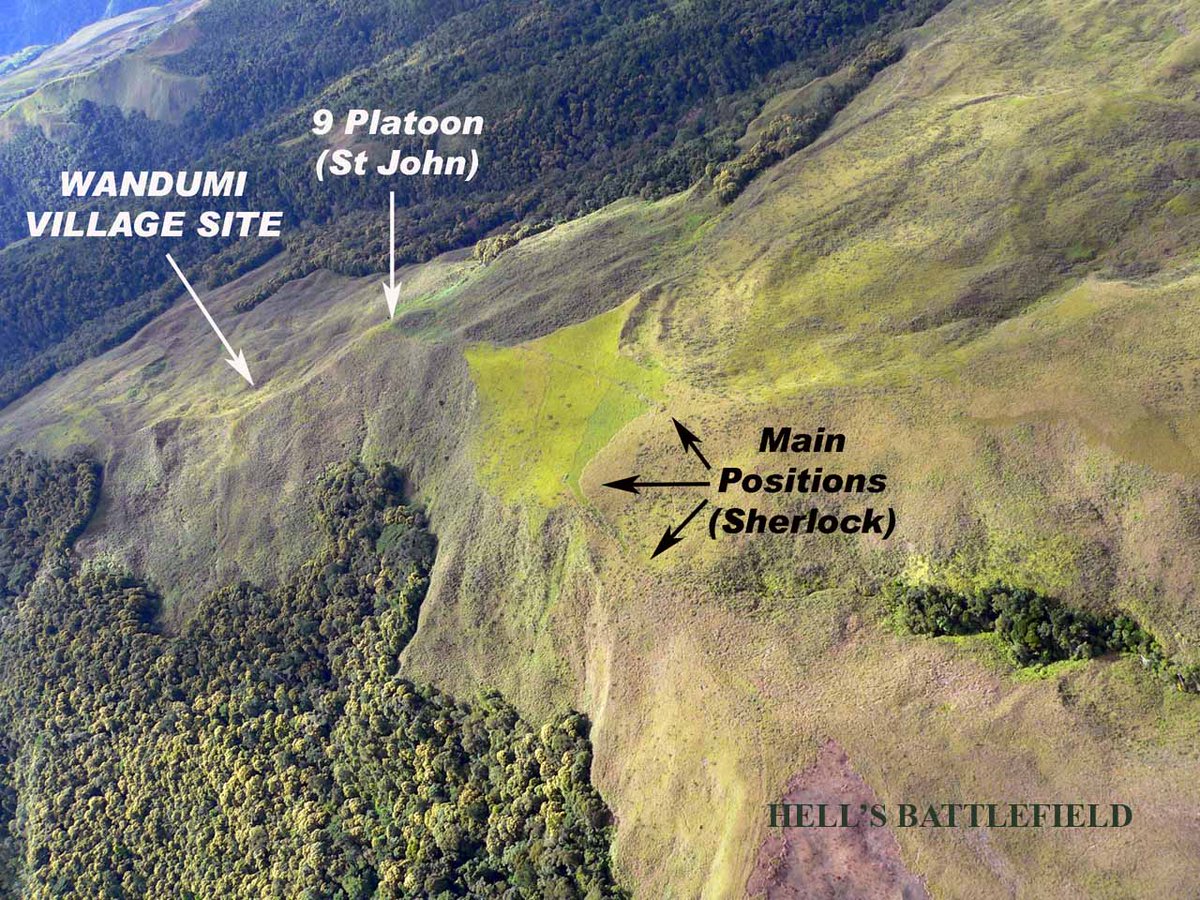On the morning of 28 Jan 1943, 1200 Japanese attacked 80 Australians under Capt Bill Sherlock on Wandumi Ridge near Wau. Sherlock held for a vital 24 hrs allowing reinforcements to fly into Wau. Ch 10 of "Hell's Battlefield", "They came like the rain" tells the story.
