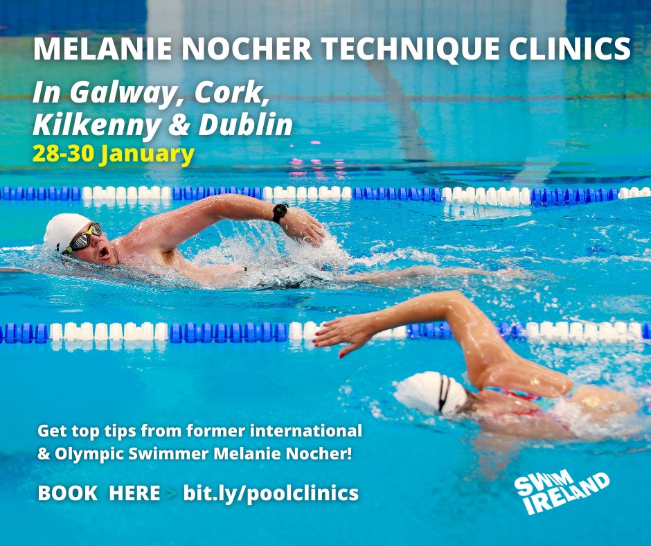 swimireland's tweet photo. ❗LAST CHANCE❗

🔽

🏊‍♂️Join 2-time Olympian and Ultimate Hellweek participant @MelanieNocher on the first Technique Clinics of 2022!

👉Get top tips from her that will stand to you as you progress towards the many swimming events coming up!

Register ➡️ https://t.co/m2mzOFX14p https://t.co/hbCHLhzKie