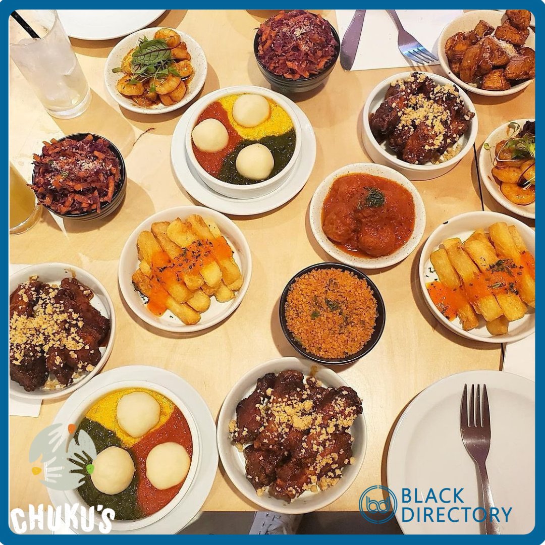 black_directory's tweet photo. Experience London's first and only #NigerianTapas #restaurant. The menu is centred on authentic #Nigerian flavours, offering a selection of traditional dishes and those with a special Chuku’s twist. 
#chopchatchill #londonfoodie #nigerianfood #blackdirectory #blackdirectoryuk https://t.co/b7hmyhTo2c