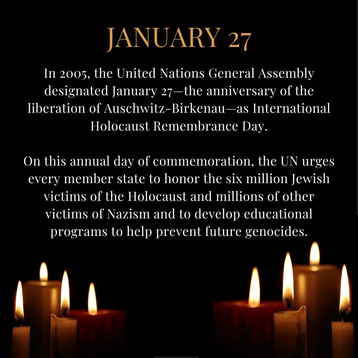 UHCLSDEI's tweet photo. SDEI honors #HolocaustRemembranceDay. Today serves as a date for official commemoration of the victims of the Nazi regime and to promote Holocaust education throughout the world. Take moment to learn more about this important day and witness the testimony of survivors, today. https://t.co/qWwRwW70oJ