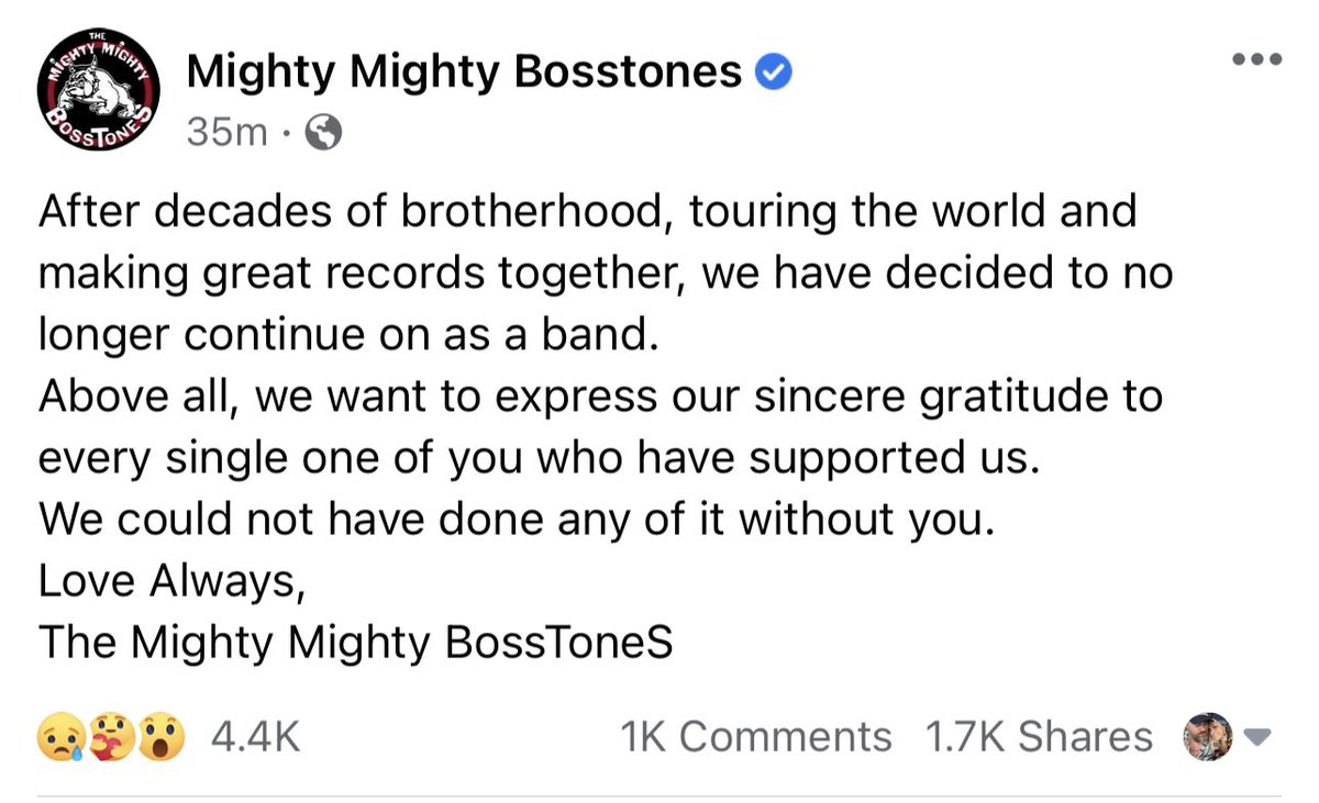 Ska is dead. Long live ska. RIP <a href="/mmbosstones/">BossToneS</a>.