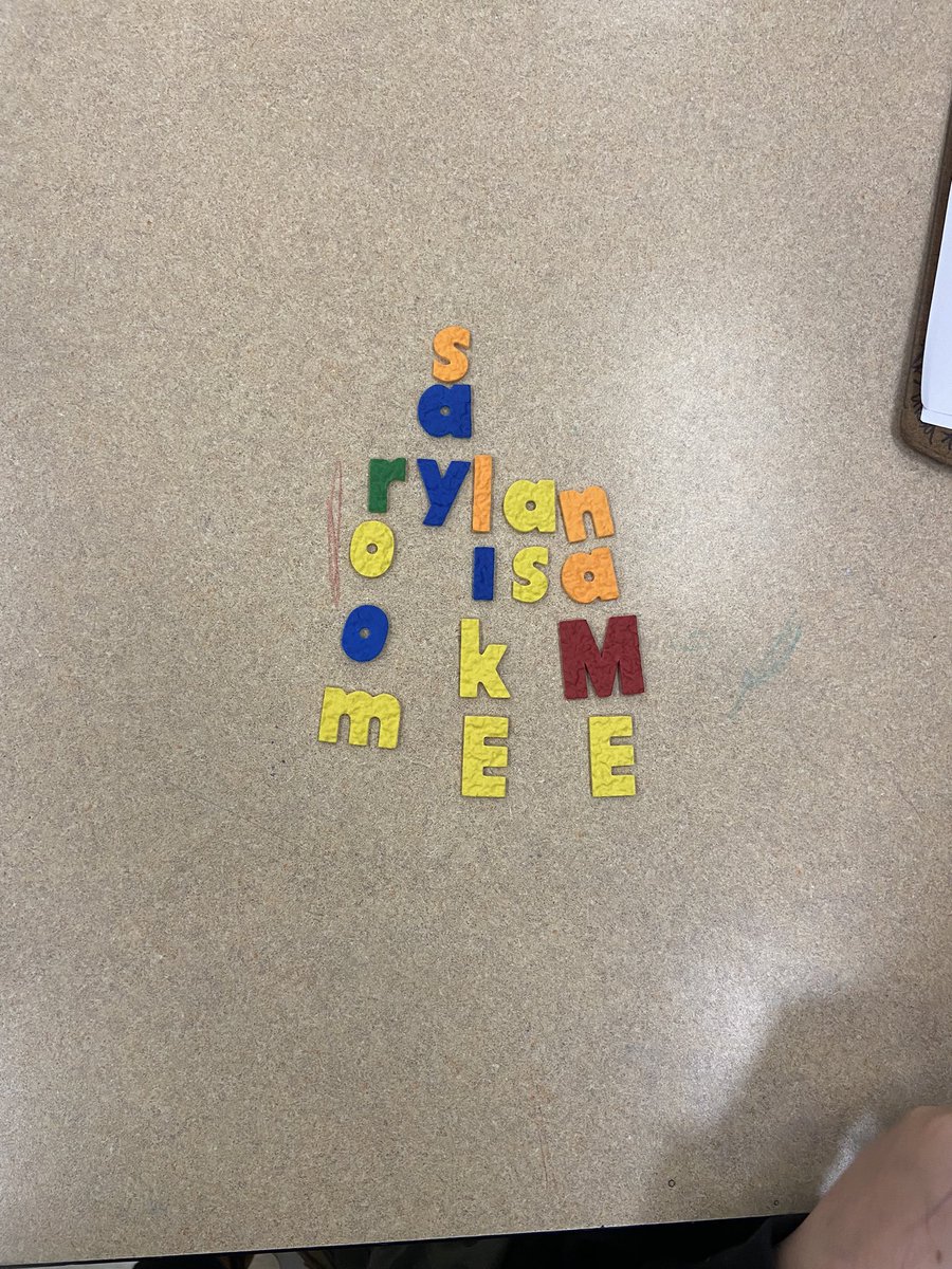 ArtwithMissG's tweet photo. Using our names to start some sight word scrabble this afternoon! 🔡 https://t.co/ZY5SUYhqiy