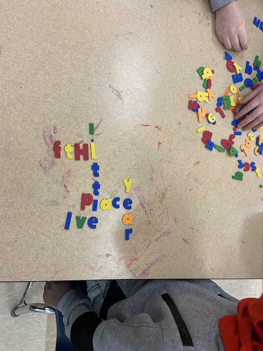 Using our names to start some sight word scrabble this afternoon! 🔡