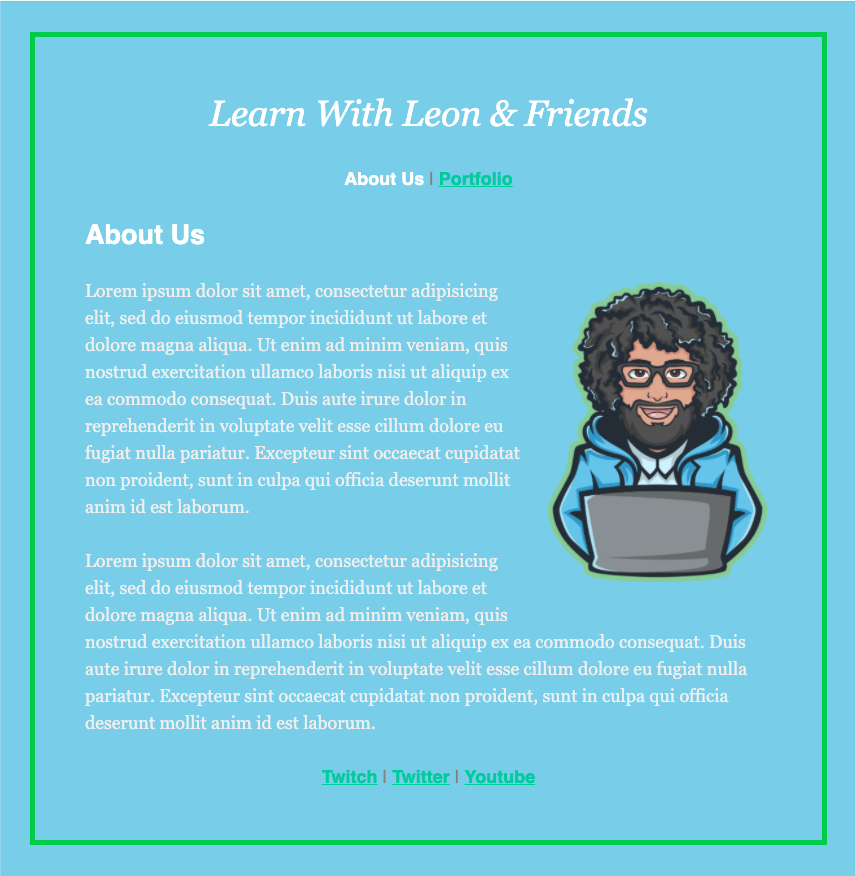 ChinChin_Daley's tweet photo. Simple Site update!! 

I'm just letting it be what it is, because I can't come and die over fonts and floats

Regardless, I'm having so much fun learning and playing with CSS

(left=mine right=original)
#100Devs https://t.co/4pBcKB4s4h