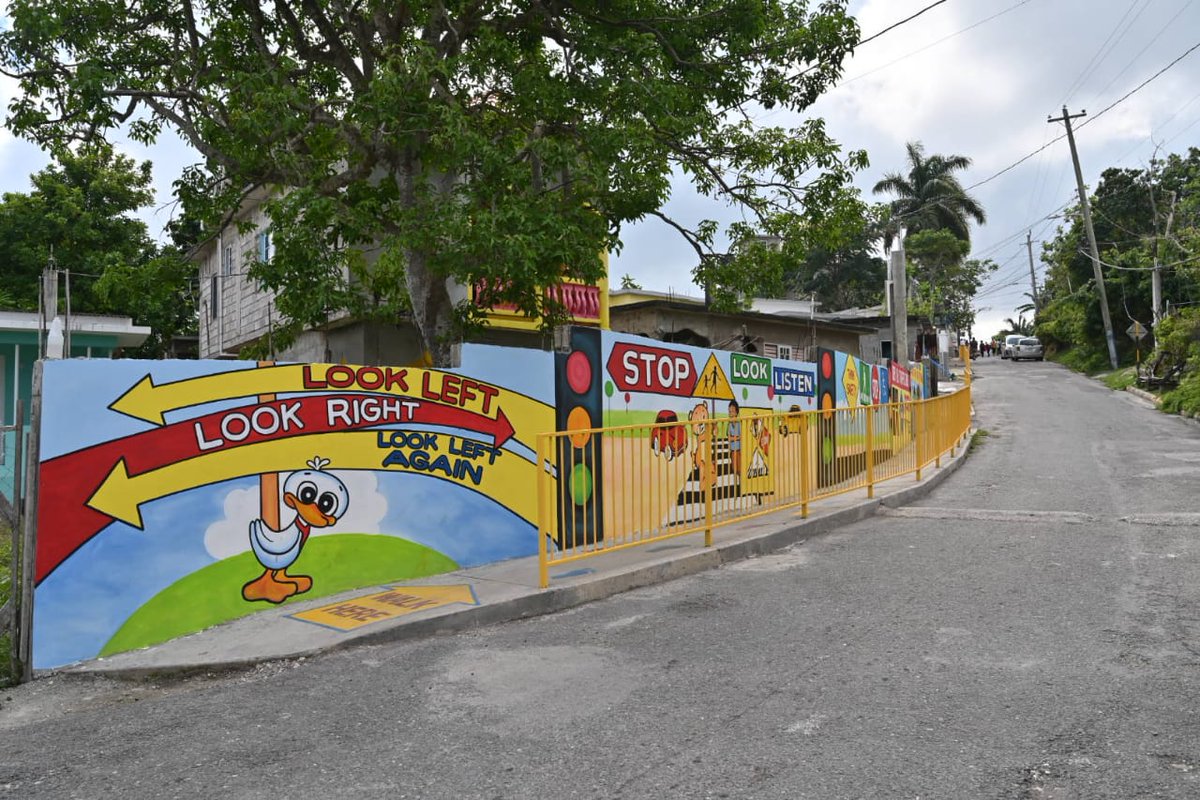 MOEYJamaica's tweet photo. Today, Minister Fayval Williams @fayvalwilliams participated in the handing over of the JSIF Integrated Community Development project, an upgrade of specific routes utilized by students. This project is designed to provide a safe environment for the students of Salt River Primary https://t.co/6e2awyU5R4