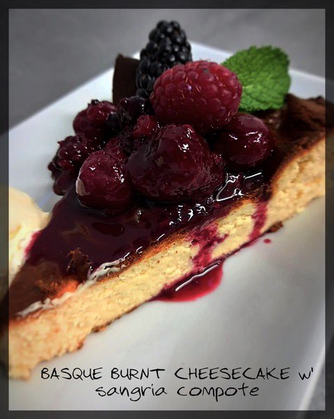 Mimosa Bar de Tapas (@mimosawinebar) on Twitter photo NEW DESSERT ALERT ***
Feels like a while since we've had a cheesecake on the menu so we are excited to add this to our strong dessert selection .
The creaminess of the cheesecake combined with the delicious tart sangria compote is a winning combination.
We'll save you a slice๐ฅฐ๐ฅฐ NEW DESSERT ALERT ***
Feels like a while since we've had a cheesecake on the menu so we are excited to add this to our strong dessert selection .
The creaminess of the cheesecake combined with the delicious tart sangria compote is a winning combination.
We'll save you a slice๐ฅฐ๐ฅฐ