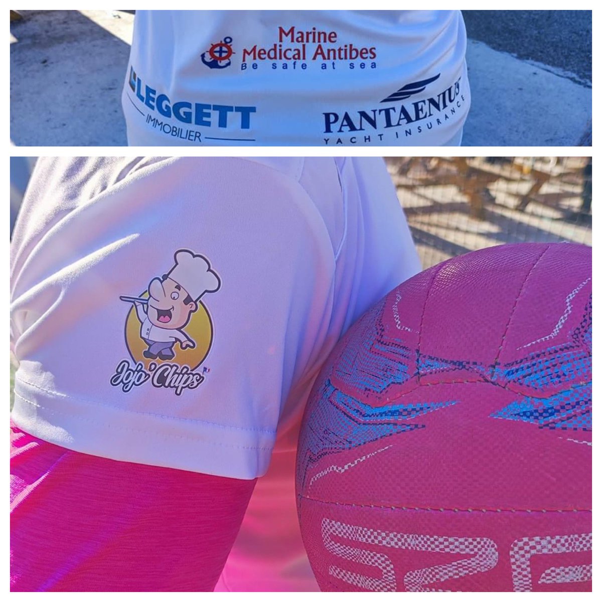 NetballNice's tweet image. Thank you to our sponsors for sponsoring our wonderful new training tops 😍 #netballnice #jojochips #marinemedicalantibes #pantaenius #leggettimmobilier