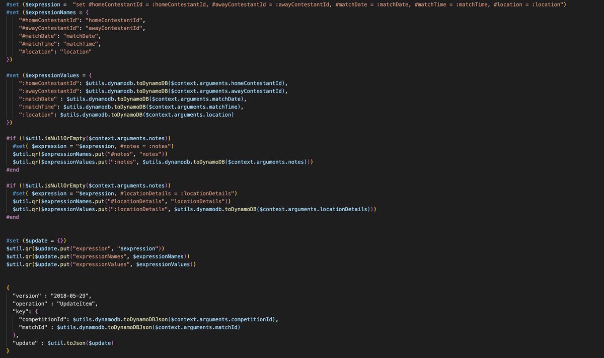 🤘 Just produced this VTL beauty from <a href="/mappingtool/">Mapping Tool</a> !

No kidding, this just saved me half a day of work debugging AppSync logs. 🌄
 
<a href="/zaccharles/">Zac Charles 🇺🇦</a> 
mappingtool.dev/app/appsync/5a…