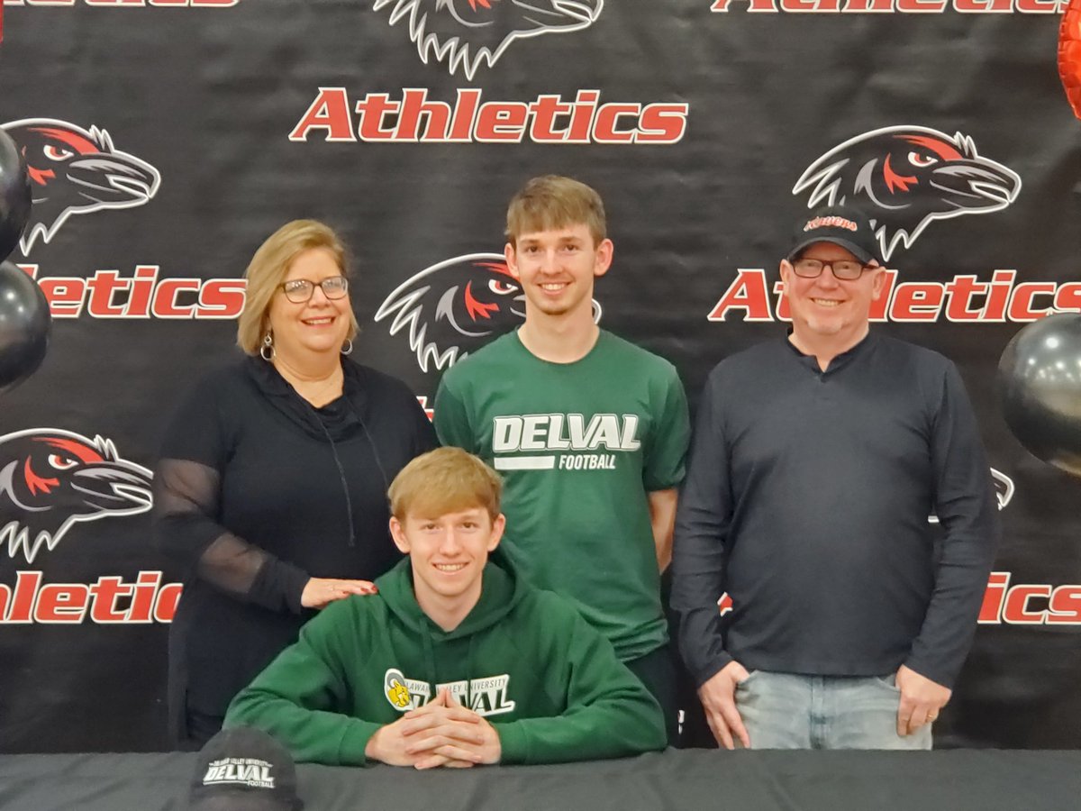 Congratulations to THE punter and kicker <a href="/shawn_updegraff/">Shawn</a> and family for his commitment to <a href="/DVUfootball/">Delaware Valley University Football</a>!