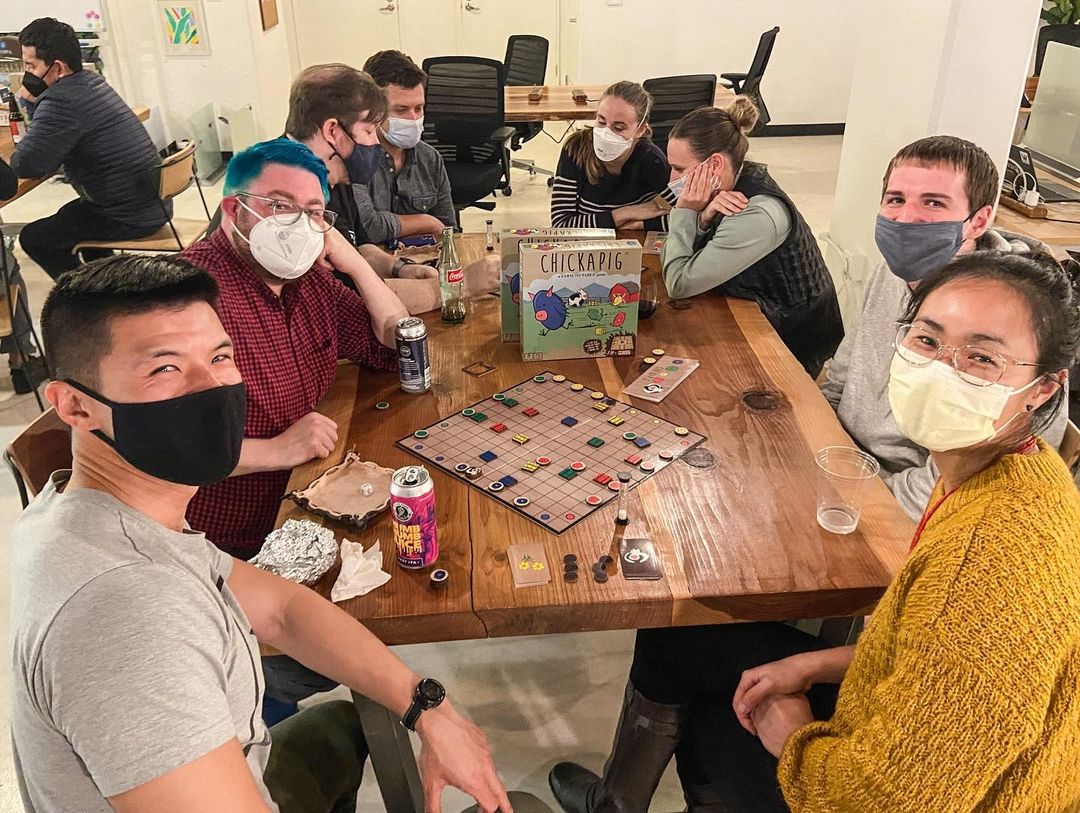 It looks like our friends over at East Bay Board Gang had a great night playing #Chickapig. If you are in the Bay Area, check them out.

Do you have a #boardgame meetup where you live?