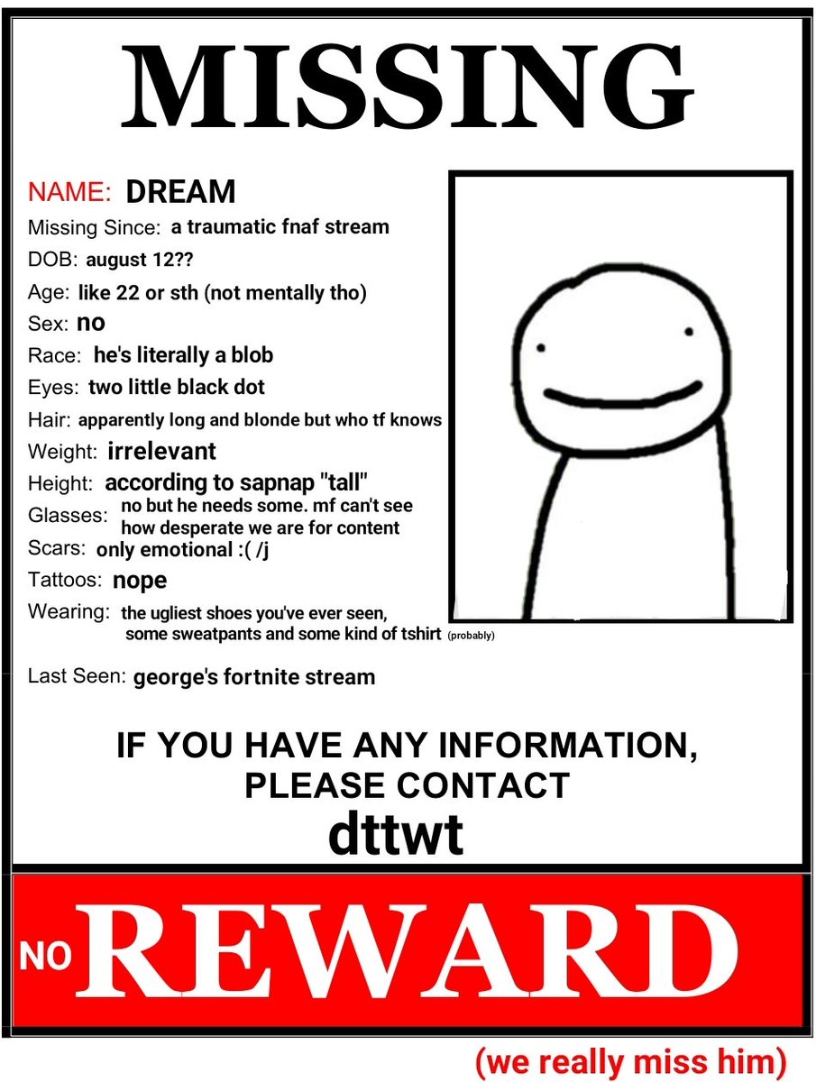 GAINMCYTM00TZ's tweet image. Rt if you miss dream (i know he streamed twice this week but i miss him okay?)

Follow me everyone who rts!🦀