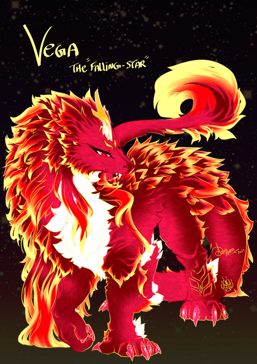 AlphaMamaLion's tweet photo. Vega The Falling Star~! #AlphaMama #Alphaverse #Vega #Dragon #Dragon_of_Love https://t.co/RJCAdzUleA https://t.co/lTEF9F3ePz