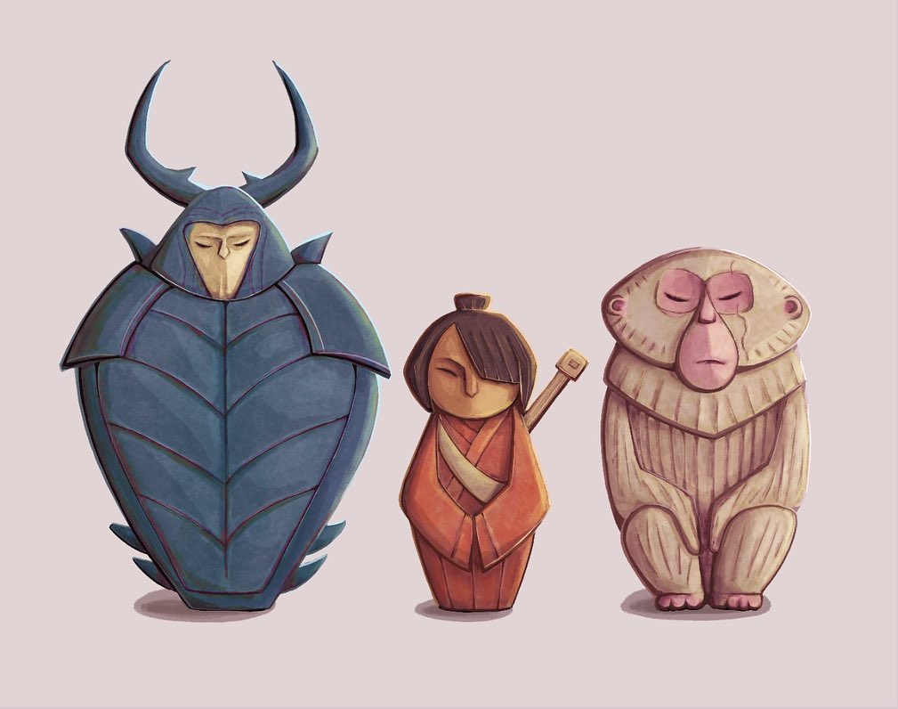 We’re absolutely charmed by this wonderful #Kubo #fanart crafted by instagram.com/samacryris.art/ #FanArtFriday