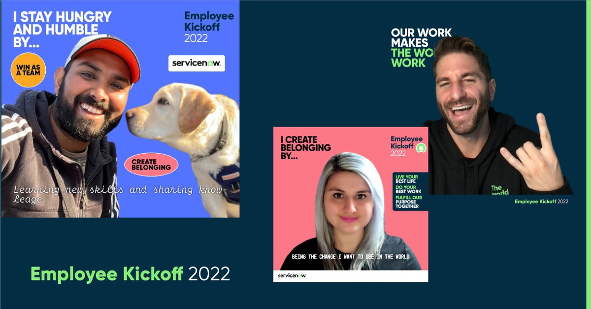 2022 outlook: 🤩

Today, we came together to rally around our refreshed values, new People Pact, and priorities for the year. Our technology makes the world work for everyone, and our people make it possible. Here’s to winning as a team in 2022! #LifeAtNow