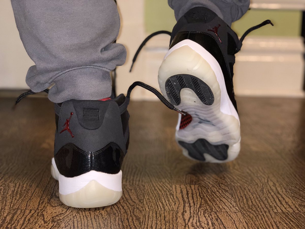 BigDmilz's tweet photo. Today’s On-Foot: AJXI “72-10”. I love the tumbled and patent leather on these. What did y’all rock today? #QuarantineDripCheck https://t.co/RJStb72pj1