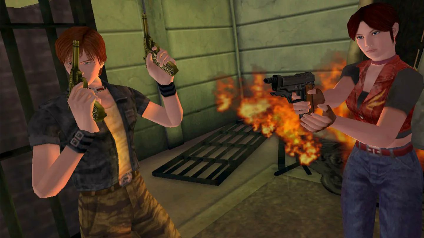 claire-redfield-and-steve-burnside Resident Evil Code Veronica - Less Wires