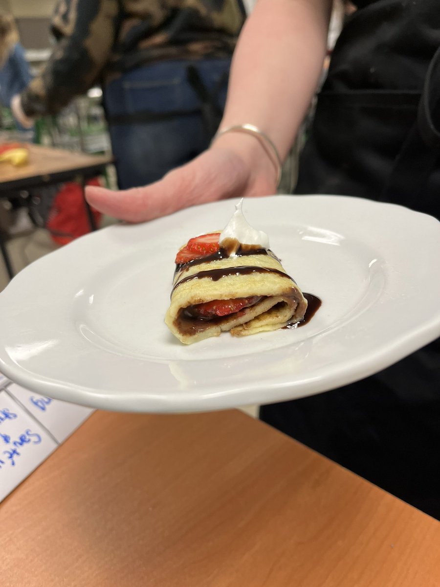 Crepes in our Food and Nutrition egg unit! #vikingpride #RCSHSOffices