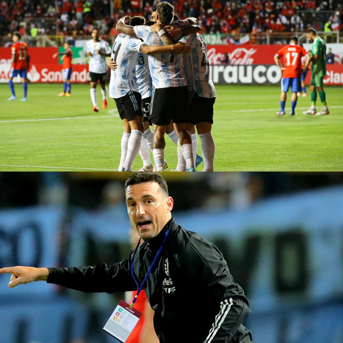 Son 28 partidos consecutivos sin derrota. LA SCALONETA, PAPÁ.