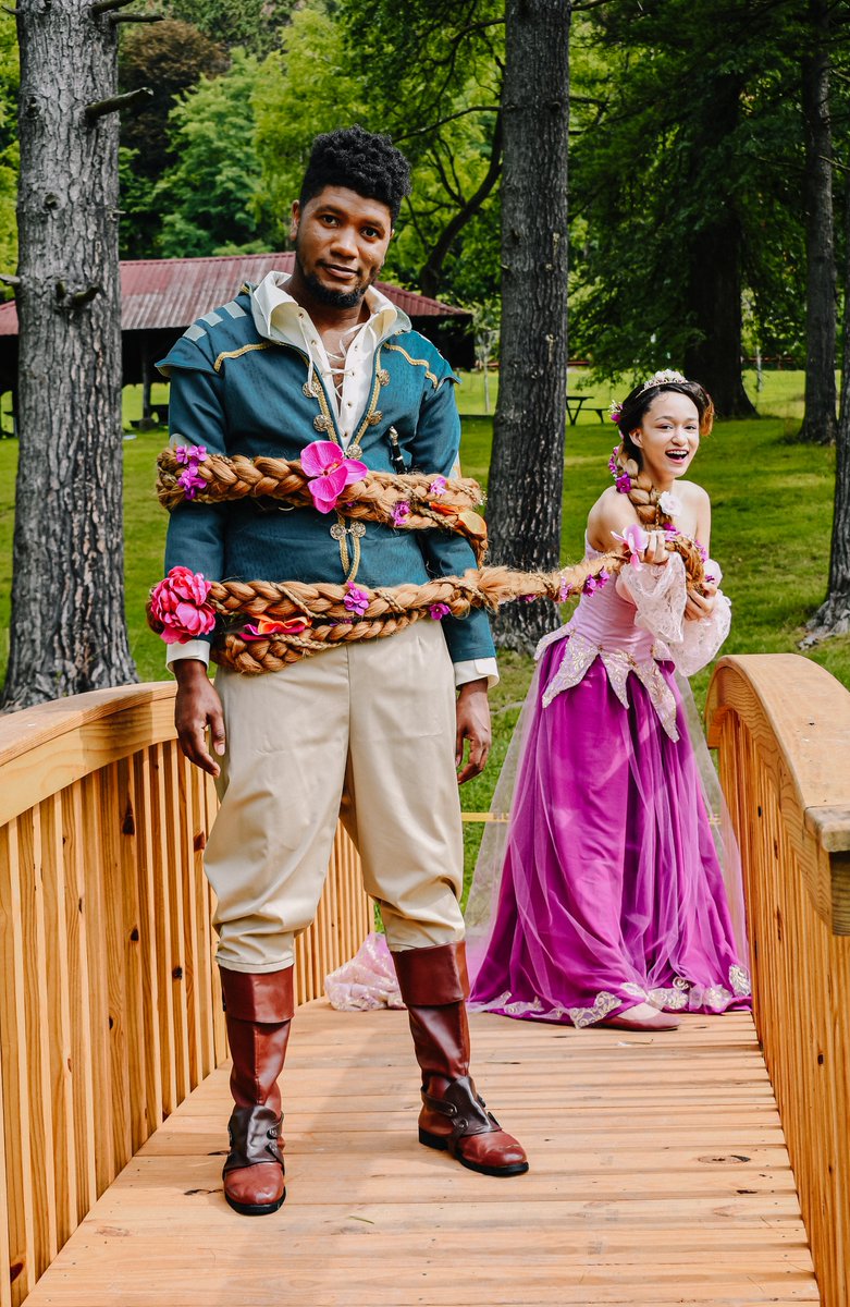 WayfaringSeams's tweet photo. These two are some of the most beautiful people I know. Rapunzel designed her own costume, and she did a breathtaking job, and my Flynn was the perfect handsome rogue. The two of them have great chemistry and are so much fun to be around. #disney #tangled #rapunzel #flynnrider https://t.co/wGMucPWIJ3