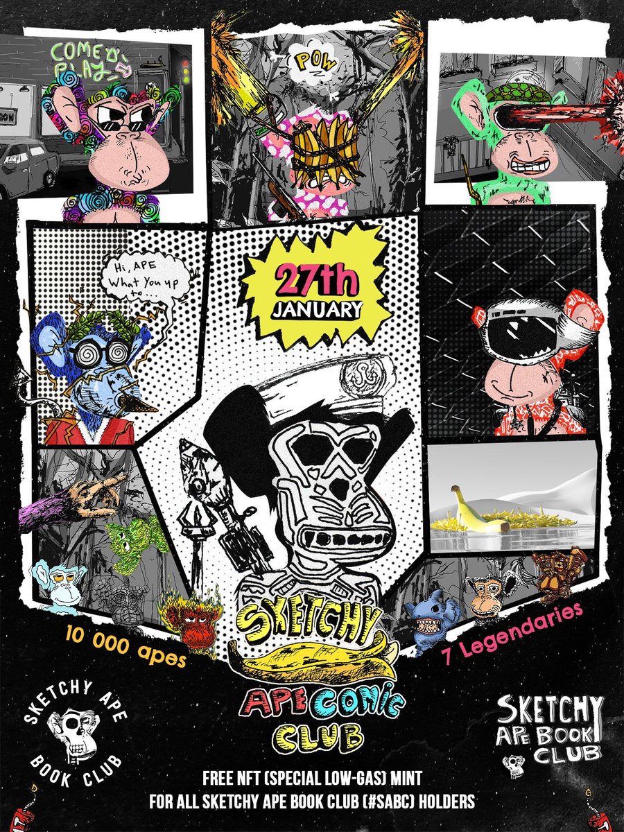 ManMidship's tweet photo. Thank you @Hashlipsnft for all that you do!! 💯💯 it’s an honor to support you on your NFT project @SketchyApeBC. You ALWAYS support the community and I just wanted to give you a shout out on blessing us with a FREE NFT drop of COMIC SKETCHY’S. THANK YOU 💯🔥🙏🏽 #NFT #NFTCommunity https://t.co/5R4xSrBVXG