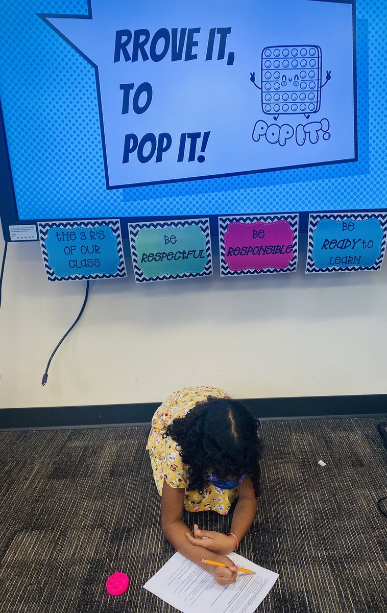 NjeriRichardson's tweet photo. Partners PROVE It, To POP IT! Who has the best proof for their answer? #reading #comprehension #strategyboost #popits #engagement #learningfun @CFISD_ELAR2_5 @FranconeElem https://t.co/0fGjY9s194