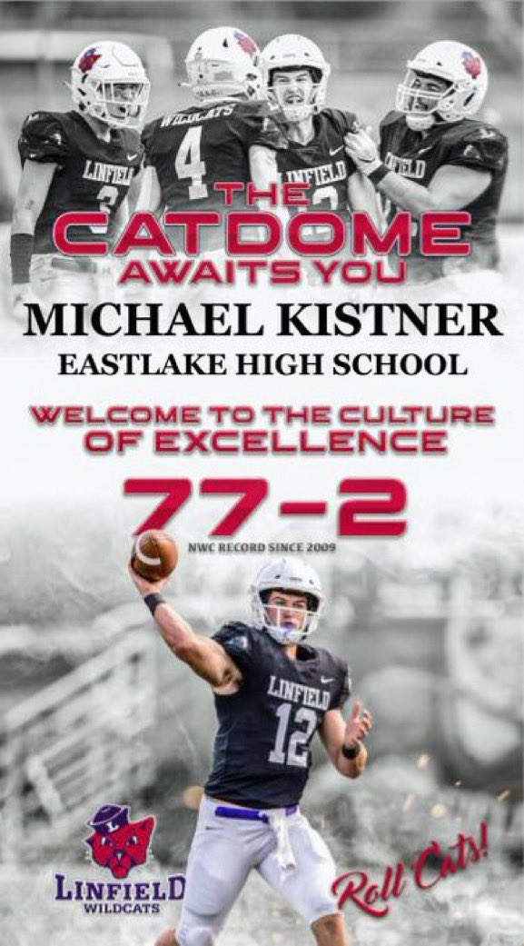 After a great talk with @CoachLyons6 I am blessed to announce that I have received an offer from Linfield!