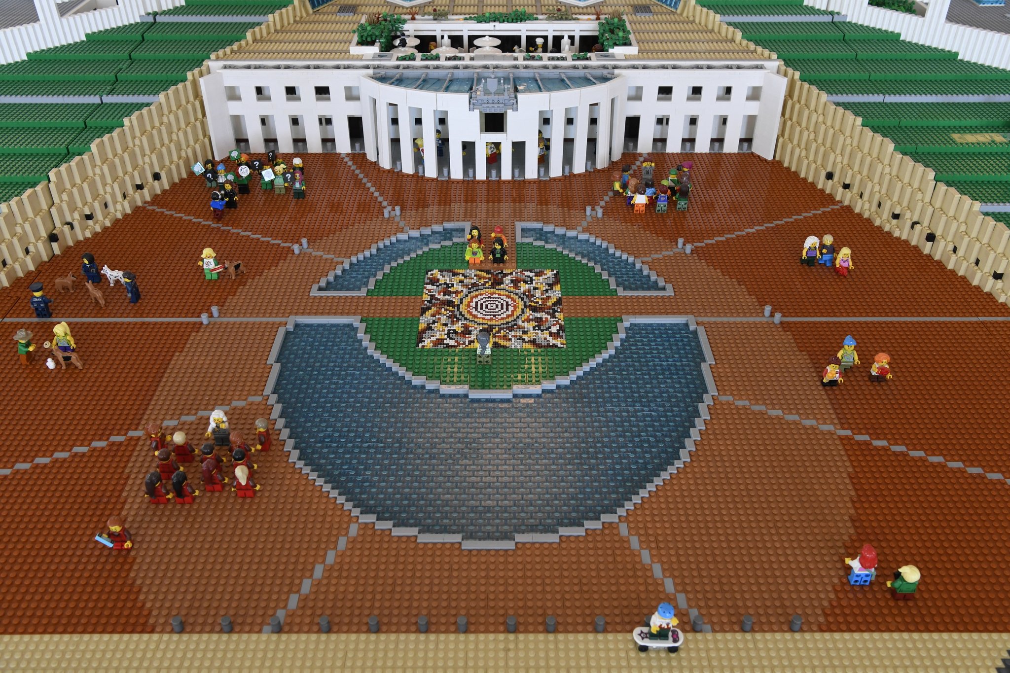 Parliament House Canberra on X Happy International Lego Day It took 740 hours to build LEGO Parliament House located in our Queen s Terrace Gallery How many bricks do you think it s made