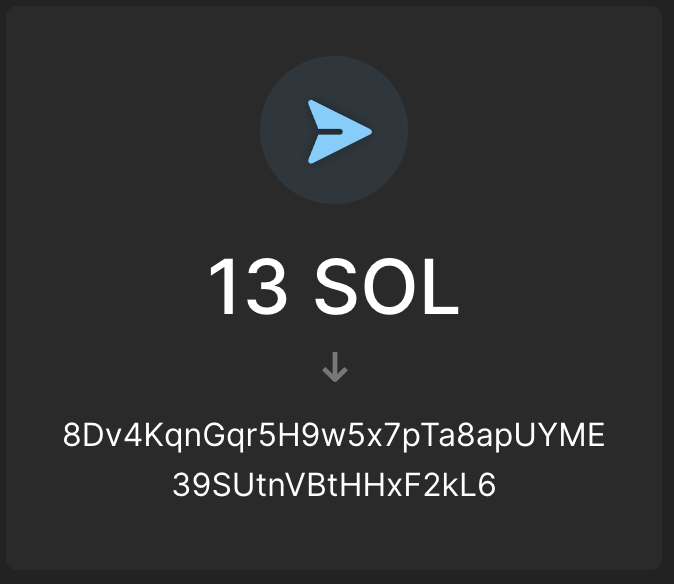 CONGRATS TO OUR TREASURE CHEST KEY MINTER! 

Paid 13 #solana to this Minter who paid .10 SOL To Mint a KEY <a href="/Komodo_Dragonz_/">KomodoDragonz</a> 

8Dv4KqnGqr5H9w5x7pTa8apUYME39SUtnVBtHHxF2kL6

LETS GOOOOOOO!!!!