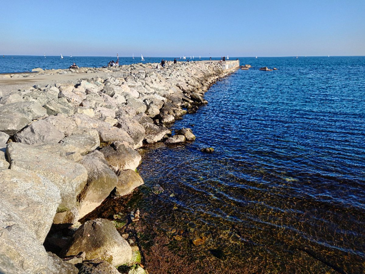 DiegoLazaroA's tweet photo. ⬇️🌊 El persistent anticicló provoca que aquests dies el mar presenti un nivell inferior a l'habitual. Aquest fenomen és conegut com les #minvesdegener.
📸: Espigó del Gas (#Barcelona) https://t.co/hs4ZdhMgNp