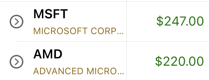 misun74293748's tweet photo. Small $msft and $amd puts +$467

Taking quick wins in this volatile environment without giving back profits. Thank you for providing these levels and commentary Brando @EliteOptions2 💝 https://t.co/RBp79ym6b3