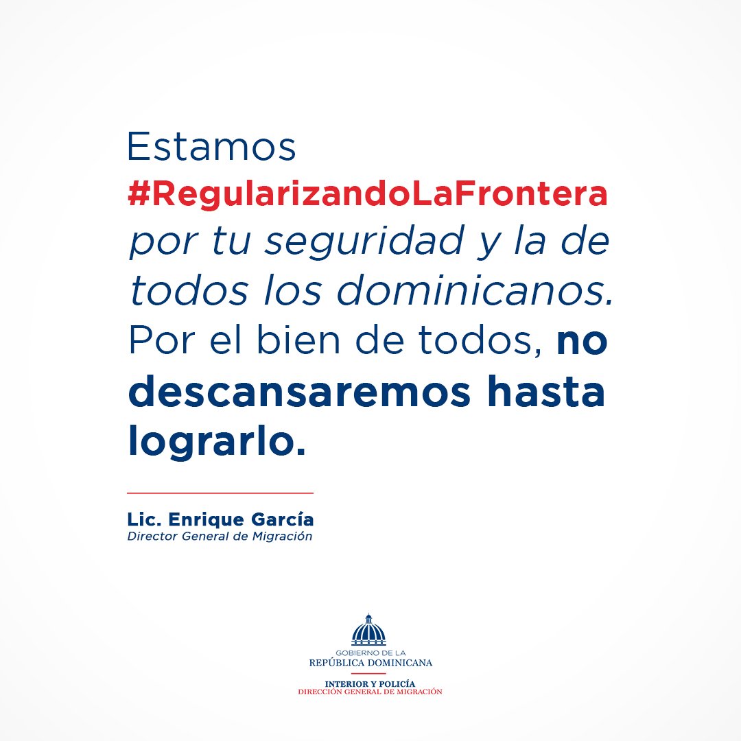 Tu seguridad, siempre será nuestra prioridad. #RegularizandoLaFrontera