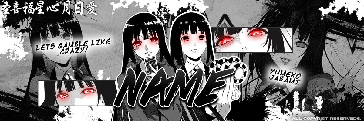 Lxker1x's tweet image. Header para @?
All Support is appreciated!
#kakegurui #yumekojabami  #FANART