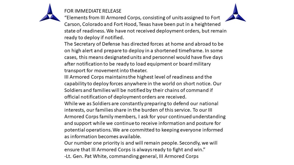 III Armored Corps tweet media